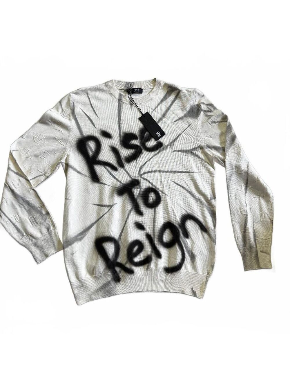 Left Point Italy White Sweater Rise To Reign'